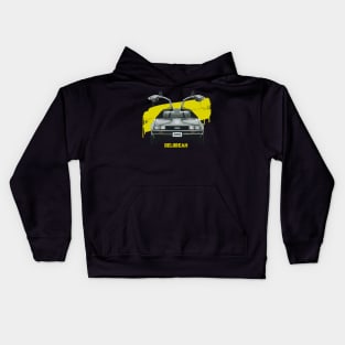 Delorean Classic Car Kids Hoodie